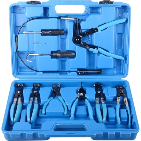 9 Piece Long Reach Hose Clamp Pliers Set for Fuel and Oil Hose (1/5)