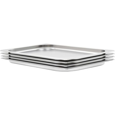 Gastronormbehälter 4 Stk. GN 1/1 20 mm Edelstahl