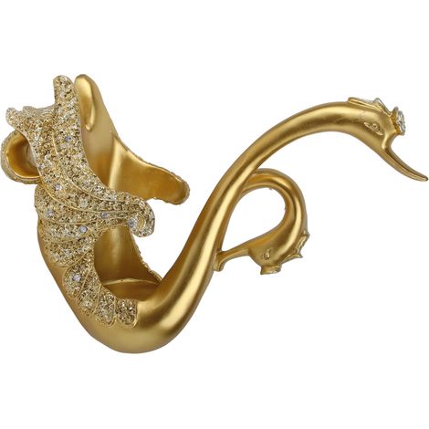 Modernes und luxuriöses Ornament für Büro oder Wohnzimmer, Inneneinrichtung, kreatives Ornament für den Weinschrank im Eingangsbereich, Gold (1/5)