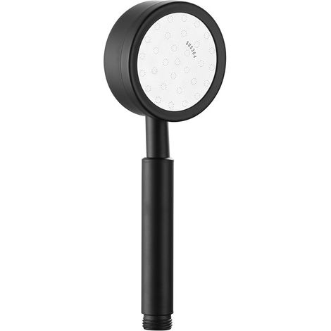 Einhebel-Duschkopf mit Hochdruckfilter aus Edelstahl 304, Modell Lotus Head, für niedrigen Wasserdruck – Schwarz, 1 Stück – AquaForge (1/5)