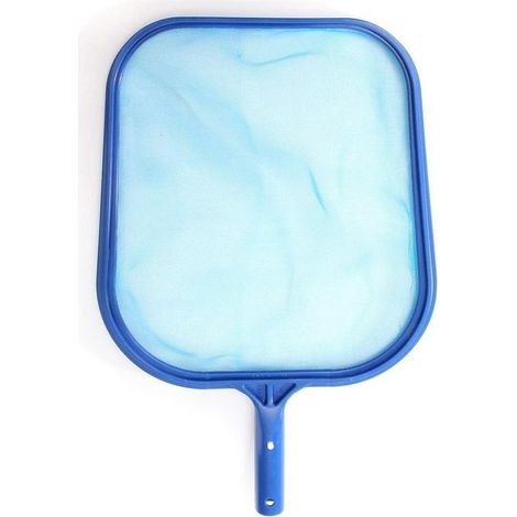 Bleu Épuisettes de Surface pour Piscine, Feuille Professionnelle en Plastique Rake Net Mesh Skimmer Clean Tool pour Piscine étang Bain à remous Fountain Fish Tank (1/5)