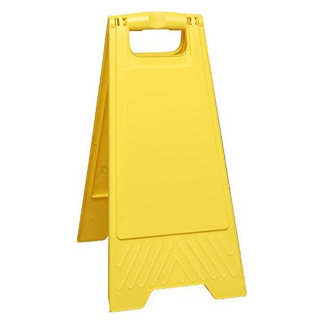 S21 Señalización Cartello da pavimento senza testo  Segnale di sicurezza pieghevole giallo per interni ed esterni - leggero e resistente