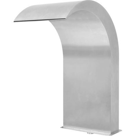 Maison Exclusive - Fontana per Piscina in Acciaio Inossidabile 45x30x65 cm Argento (1/5)