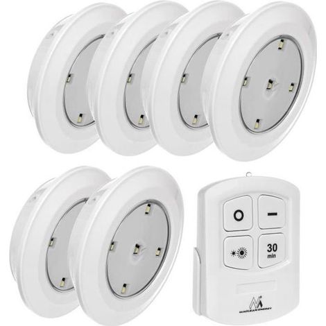 (white)LED lamp without wire Remote ceiling lighting wall-mounted Maclean MCE165 (1/4)