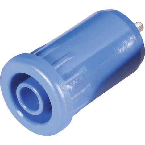 Schnepp BU 4800 bl Sicherheits-Laborbuchse Buchse, Einbau vertikal Stift-Ø: 4 mm Blau 1 St.