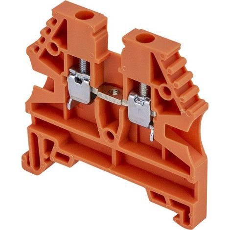 Borne de jonction à vis 2,5mm² - pas 5mm - orange- IMO (1/5)