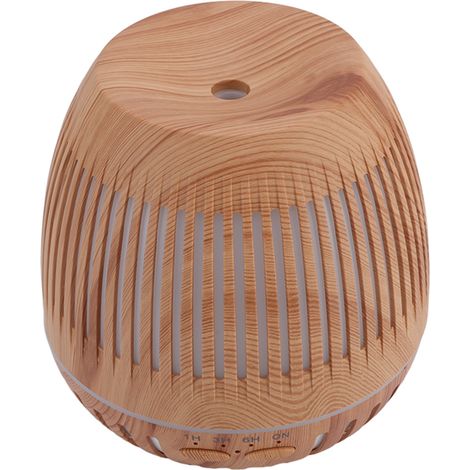 400-ml-Luftbefeuchter in Holzoptik, 8 W, 24 V, Fernbedienung, 35 dB, ultraleiser Diffusor für ätherische Öle mit farbigen LED-Leuchten, 100–240 V, EU-Stecker (1/5)