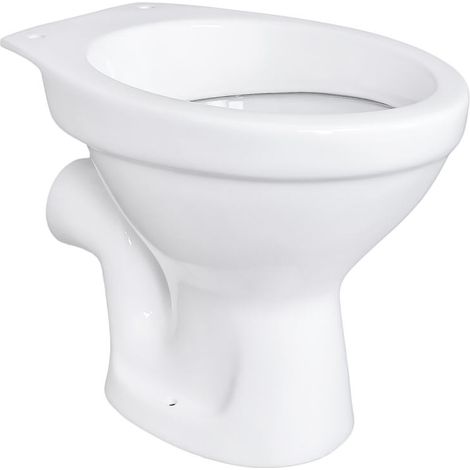 Stand WC Toilette Abgang Waagerecht Wand Tiefspüler Weiß Stehend NEU (1/5)