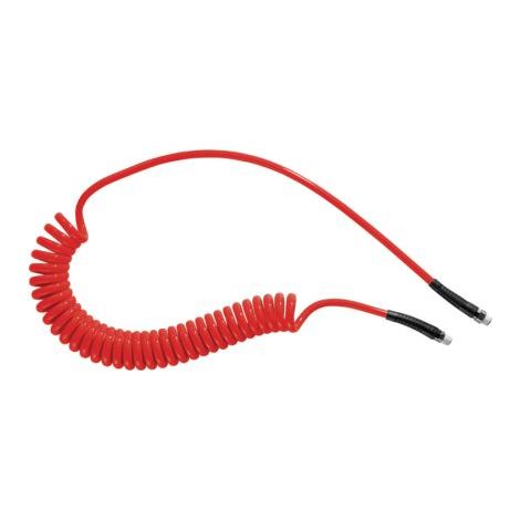 Tuyau spiralé Pus, avec raccord R 1/4, Rouge, Diam.ext 10mm, Long. 4m ( Prix pour 1 )