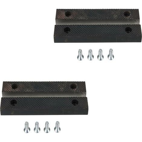 4 Stück Schraubstock-Schutzbacken, Aluminium-Ersatzbacken mit Magneten, extra weiches Backenzubehör, 125-mm-Schraubstockklemmenzubehör aus Aluminiumlegierung und Gummi (1/5)