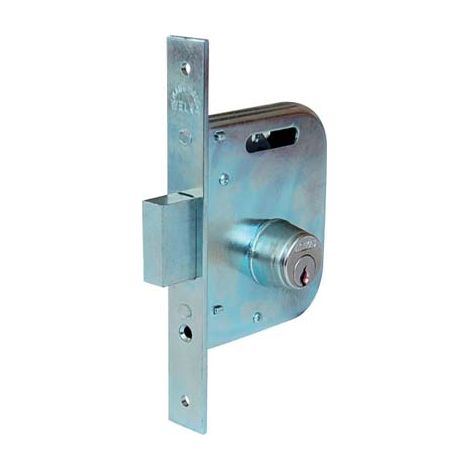 SERRATURA CANCELLO INFILARE 065450 WELKA  B.Q ZINC F.MM 22 M1,5+POM E.MM 45 C.MM 30