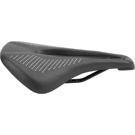 Housse de selle en gel aéré pour vélo de montagne, coussin confortable à motifs pointillés noir et blanc. (1/5)