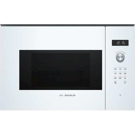 Bosch Serie 6, Einbau-Mikrowelle, 60 x 38 cm, Weiß, BFL524MW0