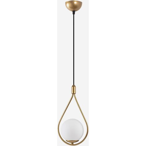 Mudoni Deckenleuchte aus Metall und Glas Drop