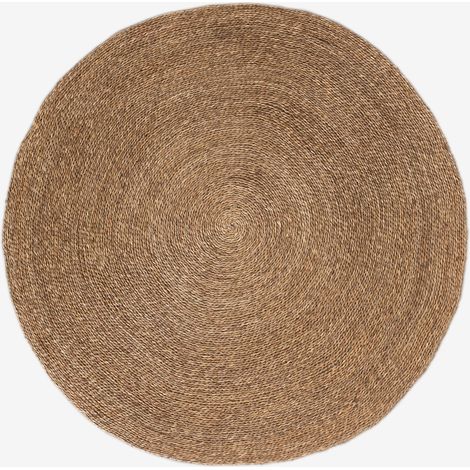 SKLUM Runder Naturjute-Teppich (Ø145 cm) Drak Ø145 cm Jute