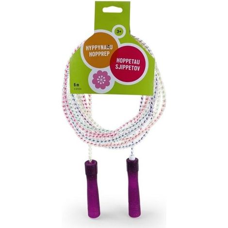 Corde à sauter 6 mètres arc-en-ciel multicolore (1/2)