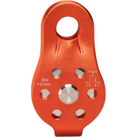 Poulie fixe simple en aluminium pour exploration de grottes, traversée, sauvetage, levage, escalade et alpinisme en extérieur (1/5)