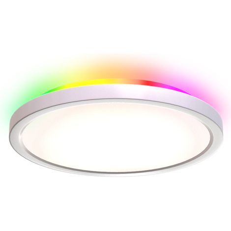 Plafonnier LED intelligent 30 W avec télécommande et commande vocale (1/5)