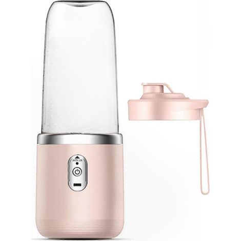 Mini Mixeur Portable avec Tasse à Jus, Presse-Agrumes Rechargeable pour Voyage, Gymnase & Cuisine, Lot de 2 Gobelets de Mixage Pratiques (1/5)