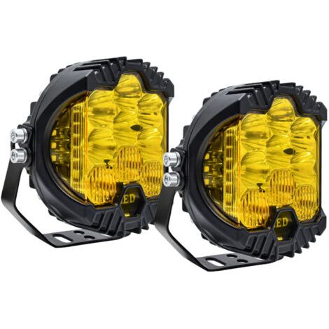 Lot de 2 projecteurs de travail LED de 5 pouces, faisceau combiné spot/flood, antibrouillard, lampe de conduite tout-terrain (1/5)