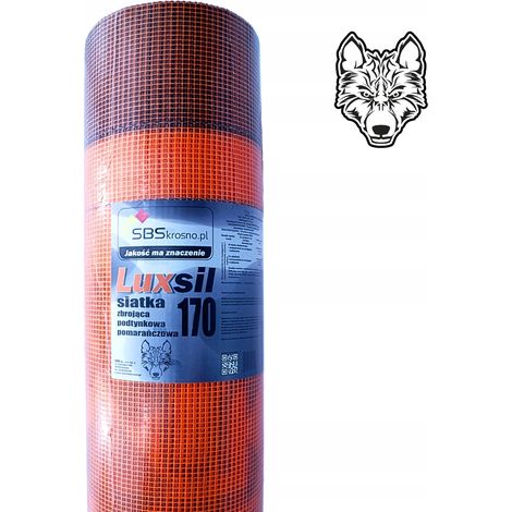 Rete per intonaco da facciata in fibra di vetro 160 g/m2 arancione 110 cm (1/5)