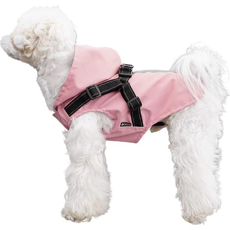 Imperméable pour chien avec harnais, veste de pluie ultralégère et imperméable (1/5)