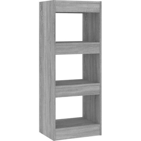 Maison Exclusive - Bücherregal/Raumteiler Grau Sonoma 40x30x103 c (1/5)