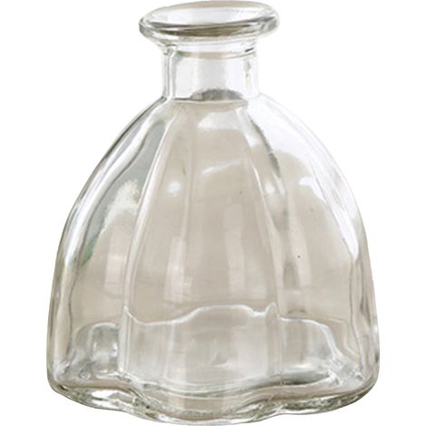 Element Diffusionsvase [Miniaturvase] Element [300 ml] Element [Strukturiertes Design] Glas für Aromatherapie und Dekoration – 10 x 11 cm – Klar, Grau, Grün, Blau, Gelb – 1 Stück (1/5)
