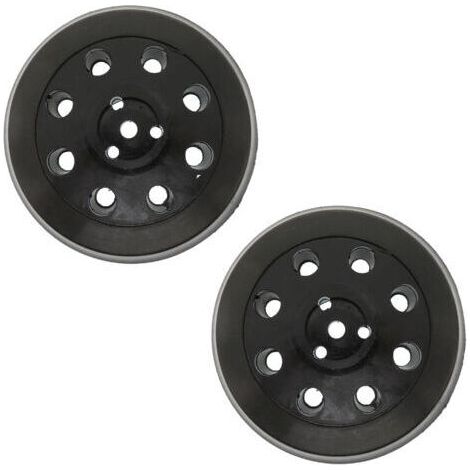 Disque de ponçage rond 8 trous 2 pièces, disque de ponçage et de polissage 125 mm, adapté pour Bosch PEX 125 (1/4)