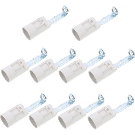 Lot de 10 douilles E14 réglables pour ampoules de lustre, support de douille pour ampoule candélabre, support de fixation. (1/5)