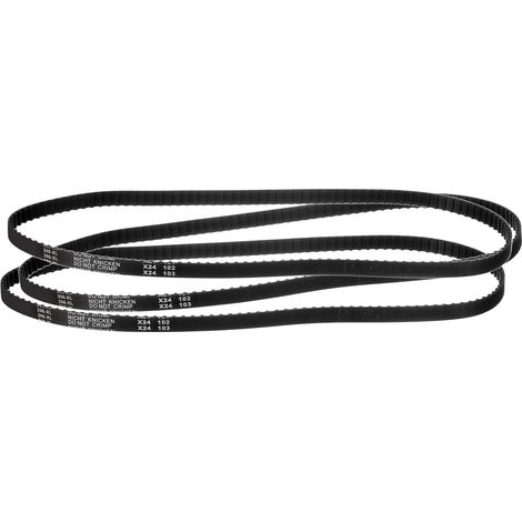 3Pcs 266XL 037 Timing Belt 133 Teeth Black Rubber Toothed Timing Belt, Width 10mm, Pitch 5.08mm, Timing Belt for 3D Printer (1/5)