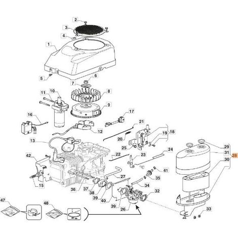 ENSEMBLE DE FILTRE À AIR EMAK D'ORIGINE G118551516E0R