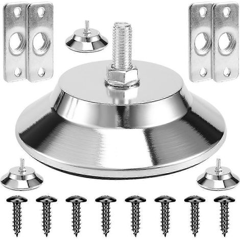 Lot de 4 pieds de nivellement pour table de billard/pool, 12,7 cm (5 pouces), en métal, robustes, édition 0710 (1/5)