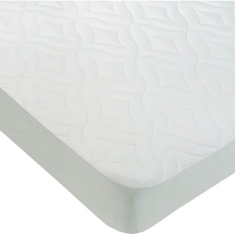 Home Heavenly ®- Protector de colchón / Cubrecolchón acolchado ZAFIR, traspirable en microfibra, funda ajustable  Medidas: 150x190/200 (1/4)