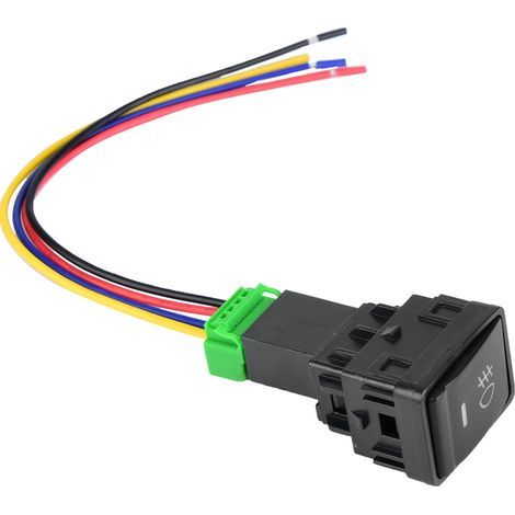 Bouton poussoir 12V avec témoin LED, interrupteur 4 pôles pour tableau de bord (1/5)