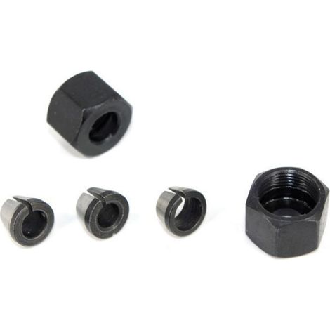 Kit D'Accessoires Pour Fraiseuse - Mandrin Compatible 6 mm 1/4 Pouces 8 mm - Métal - 8 Pièces (1/5)