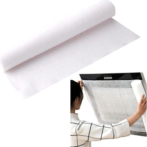 Filtre à Graisse pour hotte aspirante, 46 cm x 10 m, Filtre à Graisse pour hotte aspirante, pour Absorber l'huile, Papier filtrant étanche à la fumée