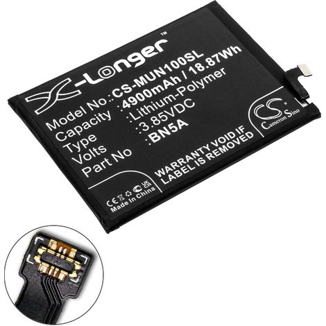 NX - Batterie téléphone, smartphone, GSM pour Redmi 3.85V 4900mAh - BN5A (1/4)