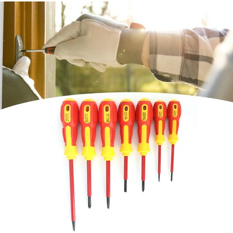 21801 Isolierter Schraubendrehersatz - Schraubendreher für Sanitär- und Elektroinstallationen (1/5)