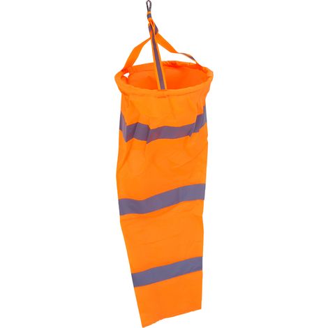 Sac à vent extérieur 30" en polyester avec bande réfléchissante, manchon de mesure du vent pour extérieur. (1/5)