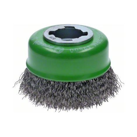 Bosch Accessories Brosse à dents X-LOCK Clean for inox, 75 mm, 0,3 mm, fil d'acier inoxydable ondulé 2608620728 1 pc(s)