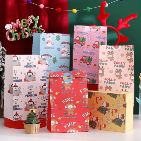 Verpackungsmaterial 6 Kraftpapiertüten in Geschenkbox (1/5)