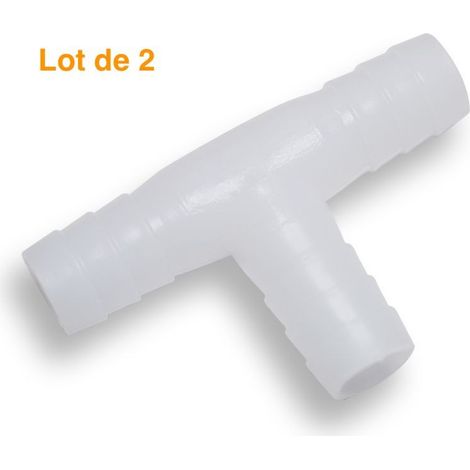2 Tés 9/12mm pour tuyau à air ou à eau Bassin et aquarium ou autre (1/4)