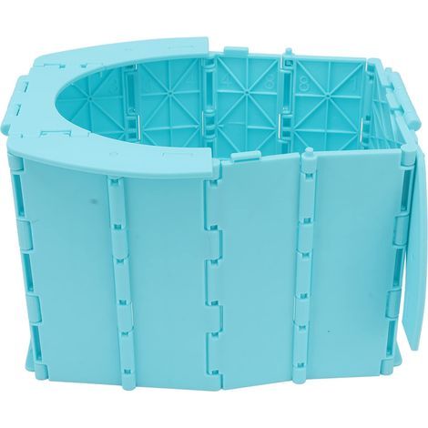 Tragbare Kindertoilette mit faltbarem Müllbeutel, leicht zu reinigendes Töpfchen für Outdoor-Einsätze wie Wandern, Camping, lange Reisen und Strand (1/5)
