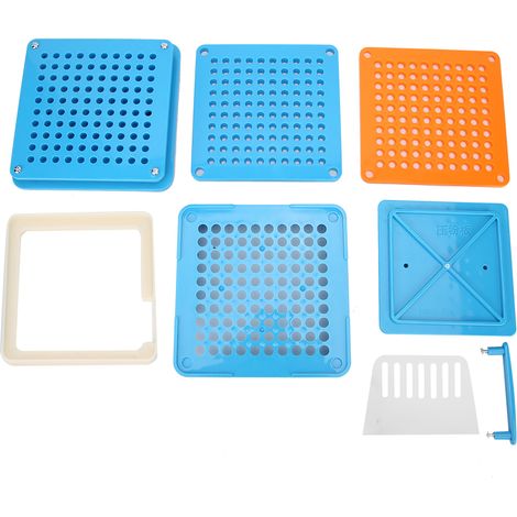 Machine de Remplissage de Capsules 100 Trous, Plaques à Capsules Vides, Outil de Remplissage Capsules, Modèle 1 Bleu (1/5)