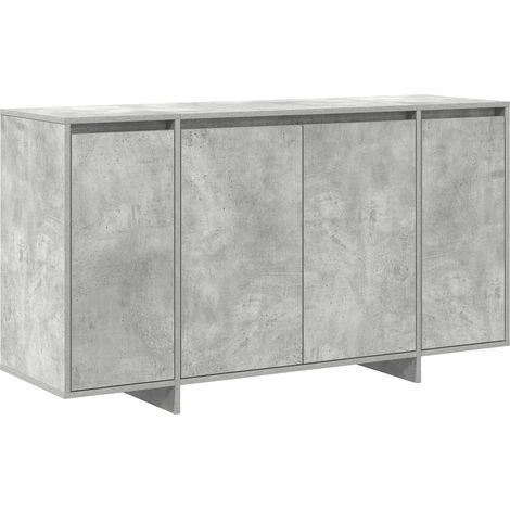 Maison Exclusive - Aparador Gris Concreto 135 x 41 x 75 cm Madera
