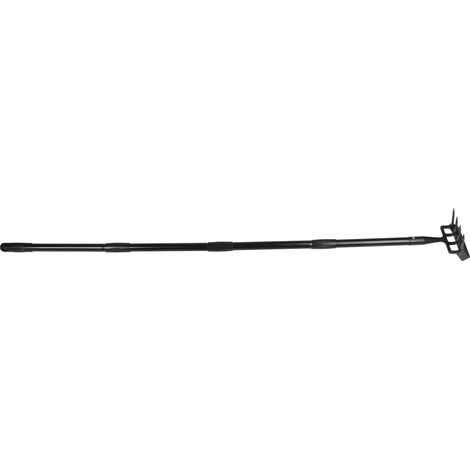 Râteau à désherber à longueur réglable, manche ergonomique en acier inoxydable, outil de jardinage pour cultiver et ameublir la terre, 4 sections (1/5)
