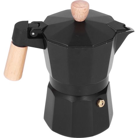 Achteckige Kaffeemaschine für den Herd, handgebrühter Kaffee, ideal für Camping, Haushalt und Büro, für 6 Tassen (1/5)