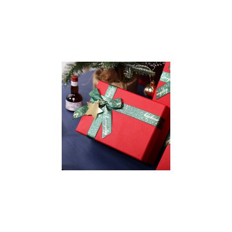 Lot de 1 boîtes cadeau de Noël avec couvercles, rubans dorés, rouge et vert, 4 tailles de boîtes pour offrir des cadeaux de vacances, petits cadeaux, friandises et décorations pour hôtesse (1/4)