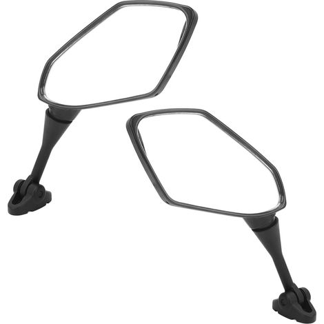 Rétroviseur moto noir réglable 1 paire, rétroviseur latéral de guidon de rechange pour HYOSUNG GT125R GT250R GT650R GT650S (1/5)
